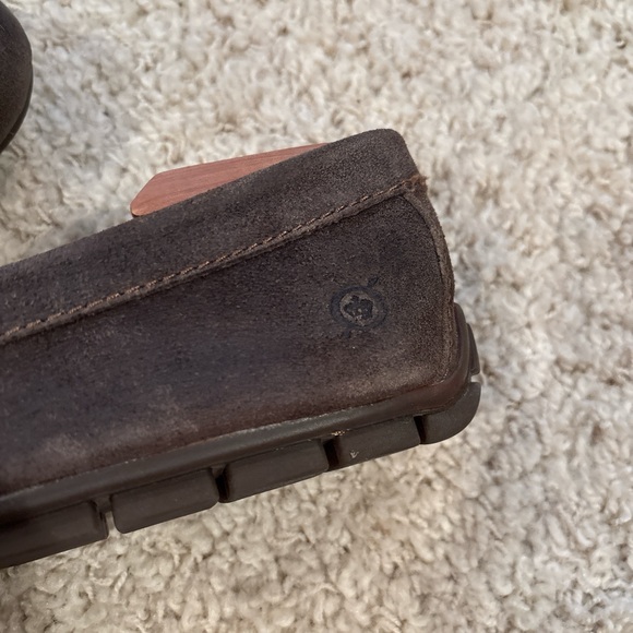 Born Men's Brown Suede Formal Dress Loafers Shoes Size 11 Leather Upper - Picture 5 of 7